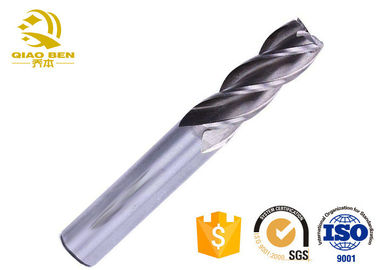 4 Flute Square CNC End Mill Cutter High Rigidity Smooth Chip Removal NOT Coating